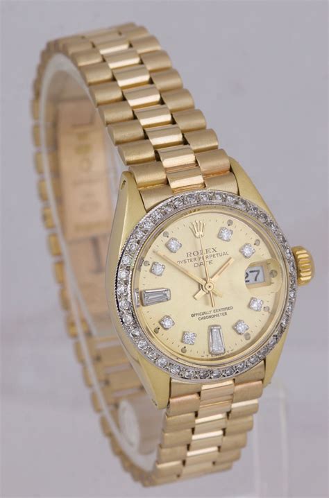 rolex ladies gold president|18k gold ladies rolex watch.